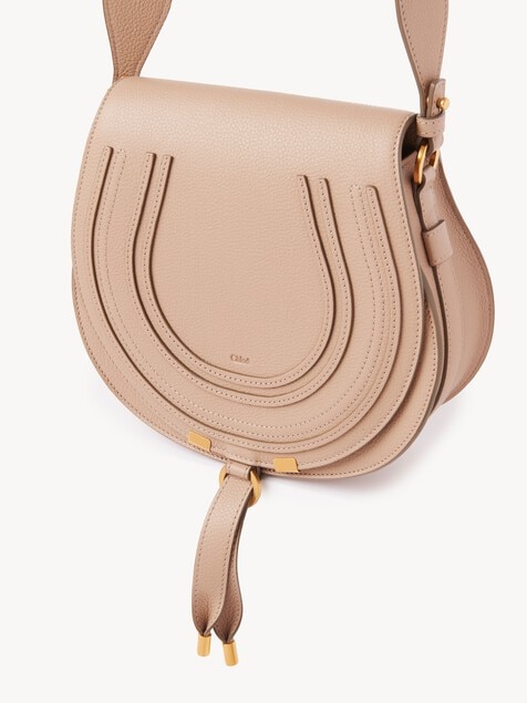 Sac port&eacute; &eacute;paule Marcie en cuir grain&eacute;