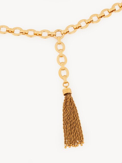 The Chlo&eacute; Pompoms belt