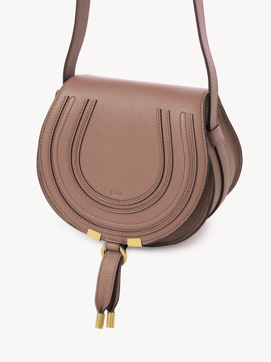 Small Marcie saddle bag in grained leather - 2