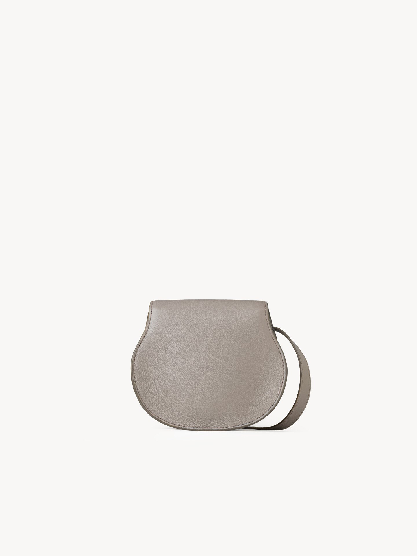 Small Marcie saddle bag in grained leather - 4.0