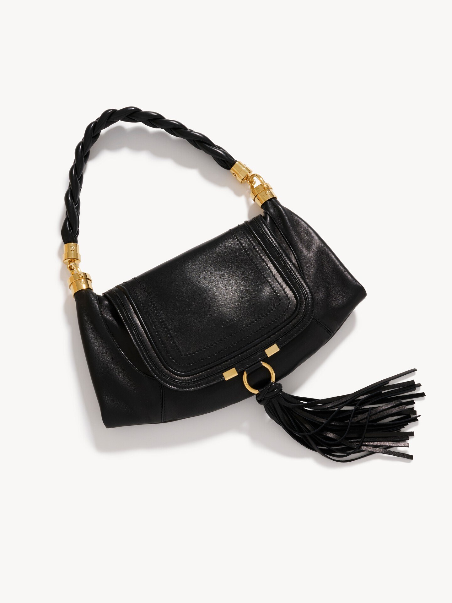 Small Marcie Foulard hobo bag in soft leather - 6.0