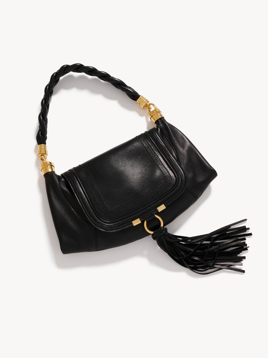 Small Marcie Foulard hobo bag in soft leather - 6