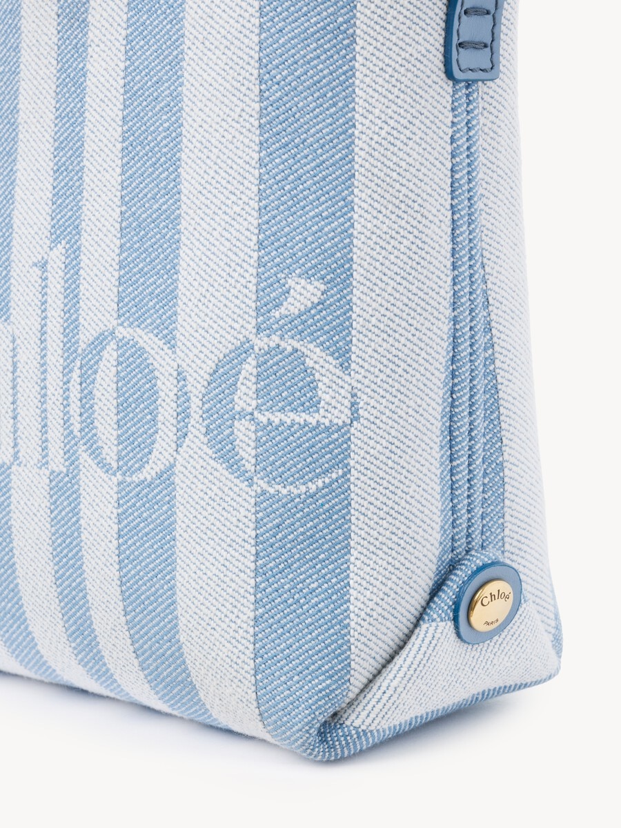 Mini Chlo&eacute; Stripy tote bag in jacquard - 7