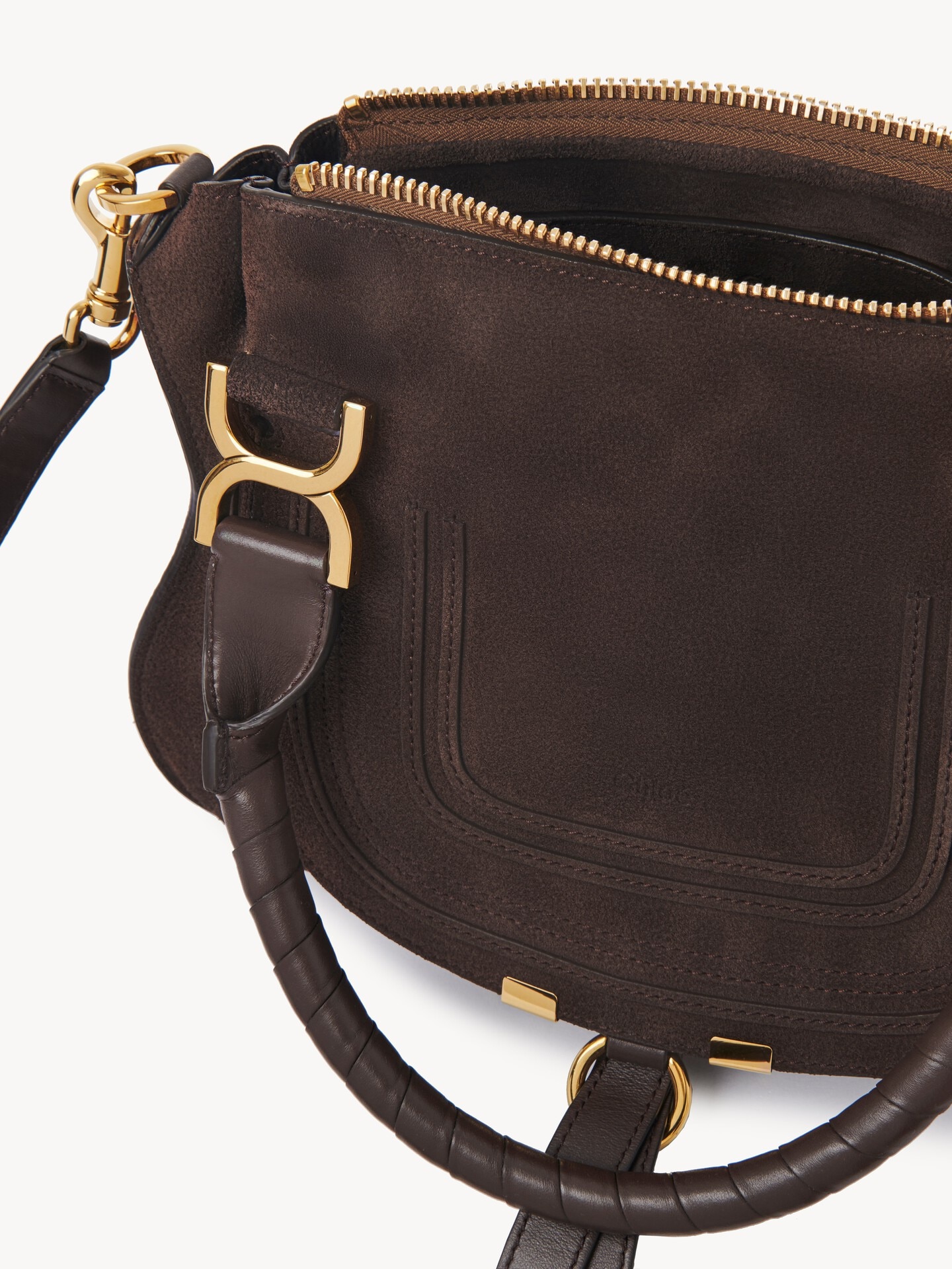 Small Marcie bag in suede leather - 6.0