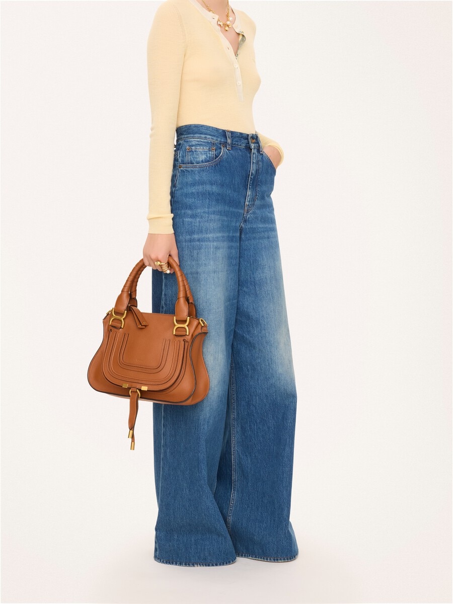 Small Marcie bag in grained leather - 11