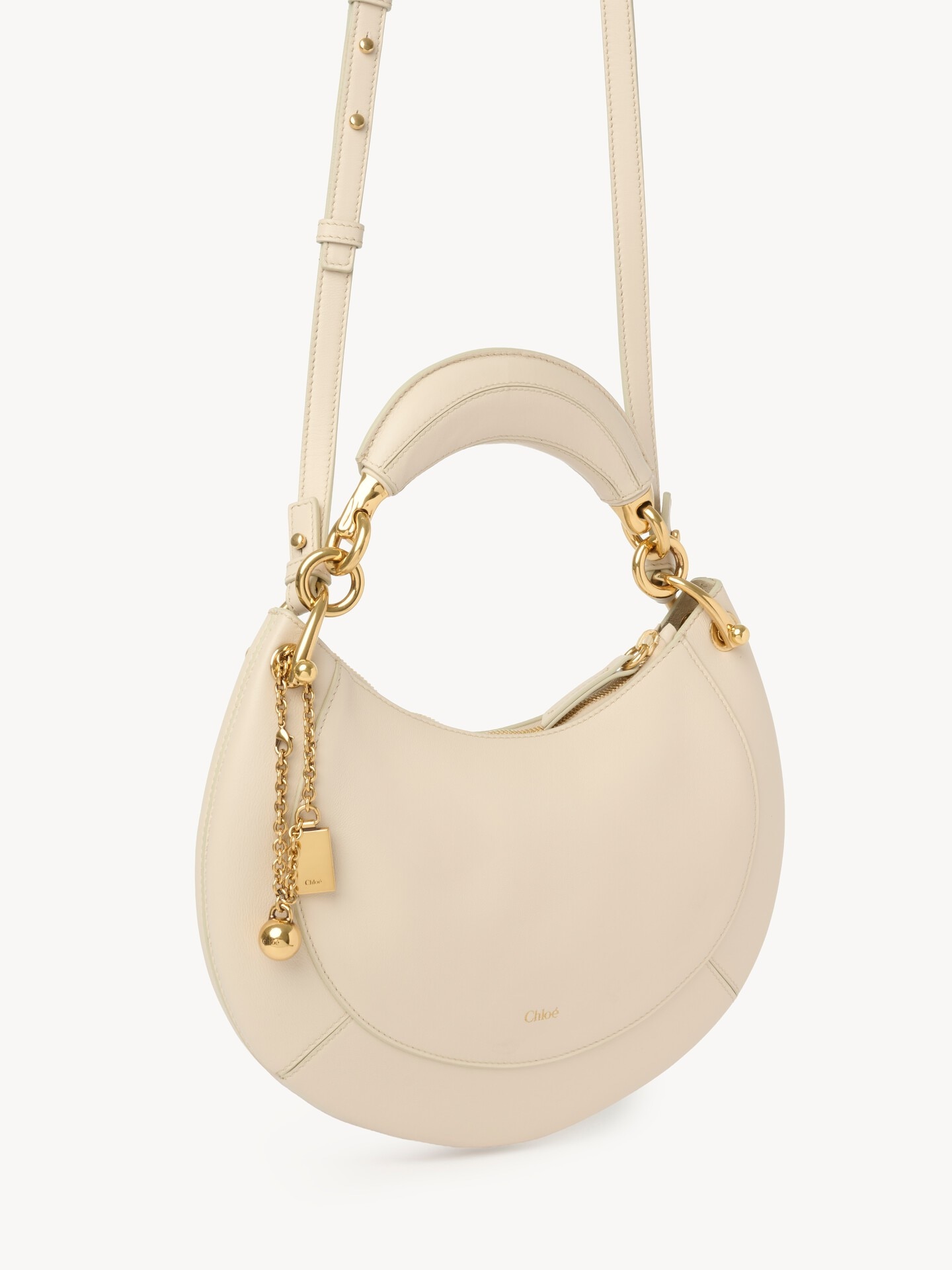Small Chlo&eacute; Banana zipped hobo in soft leather - 2.0