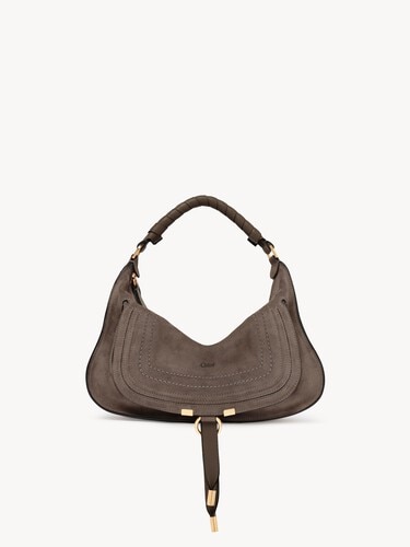 Small Marcie shoulder bag in suede leather - 2