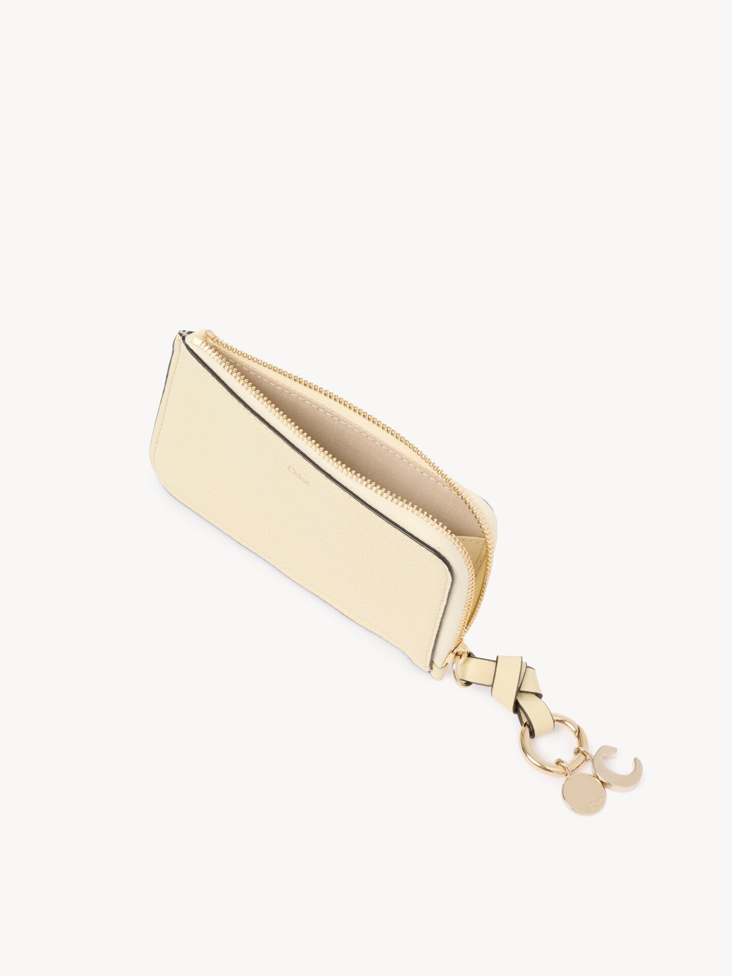Alphabet wallet in grained leather - 5.0