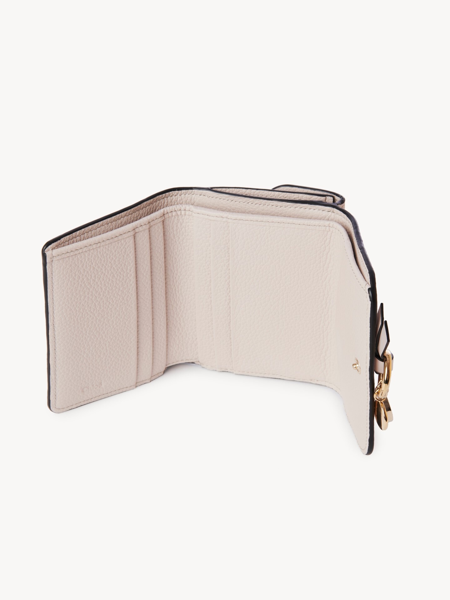 Small Alphabet tri-fold in grained leather - 3.0
