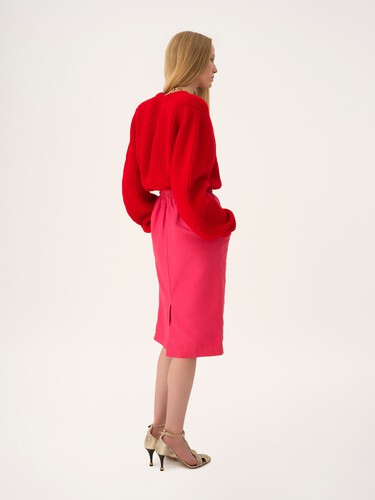 Oversized logo sweater in a wool & cashmere knit - 7
