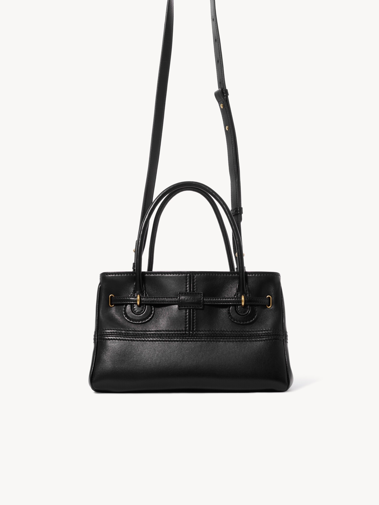 Small Paddington Sling top handle bag in soft leather - 5.0