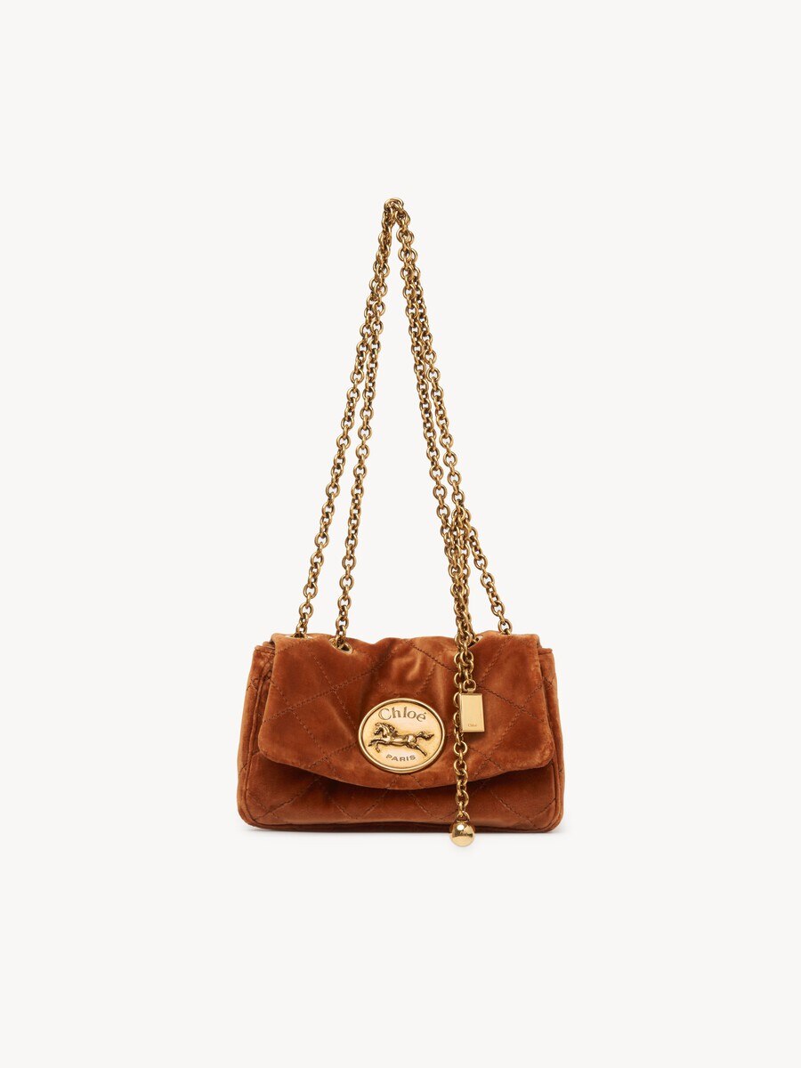 Bolso de hombro peque&ntilde;o Chlo&eacute; Heritage de terciopelo - 2