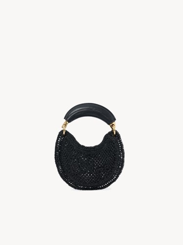 Mini Summer Banana hobo bag in glitter crochet - 2