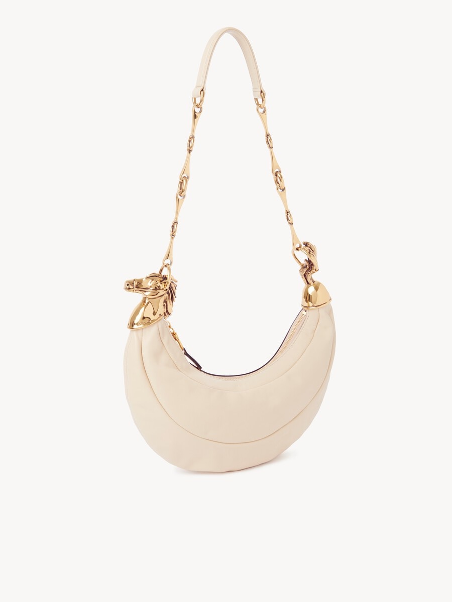 Chain Horse shoulder bag in grained leather - 3