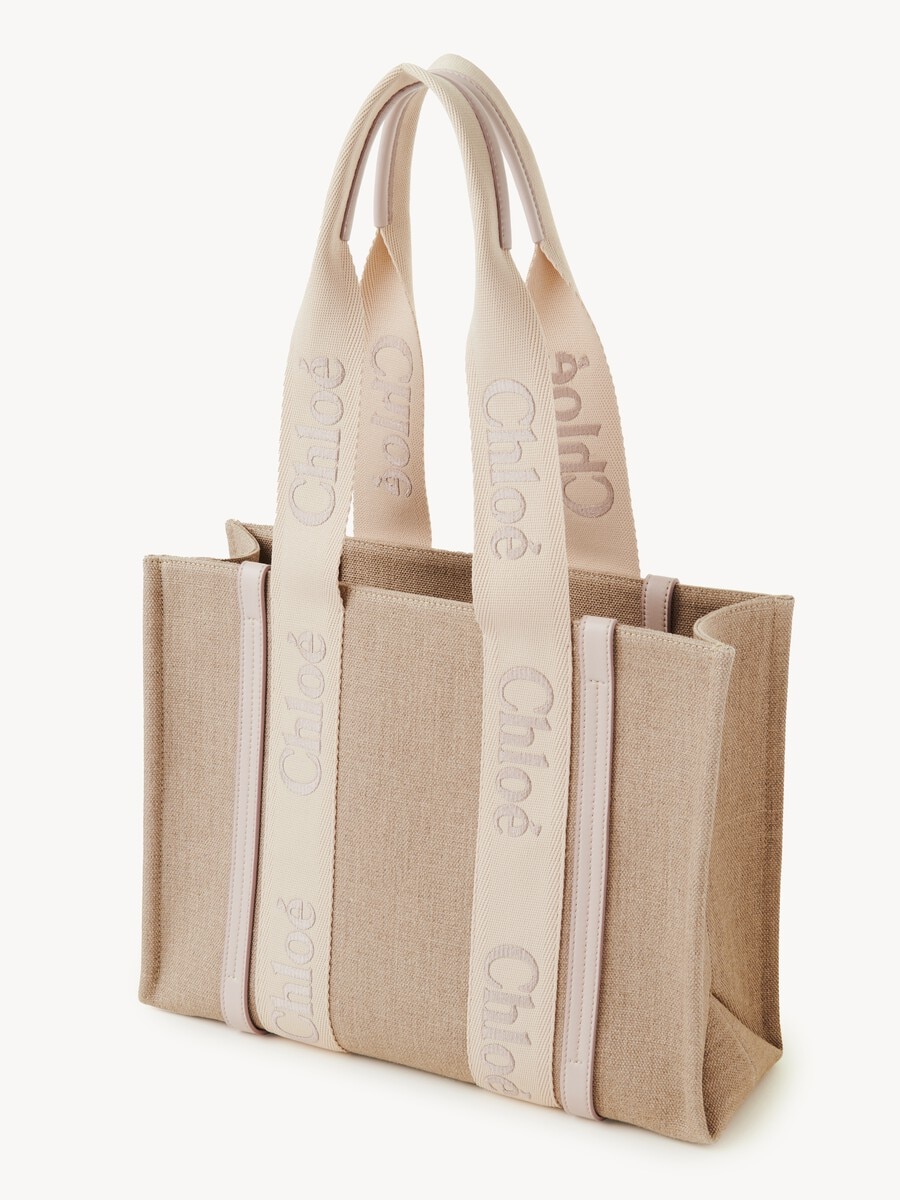 Bolso tote Woody de lino - 4