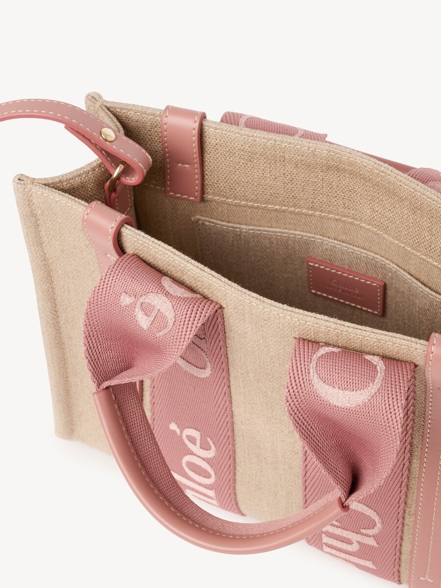 Bolso tote Woody peque&ntilde;o de lino - 6
