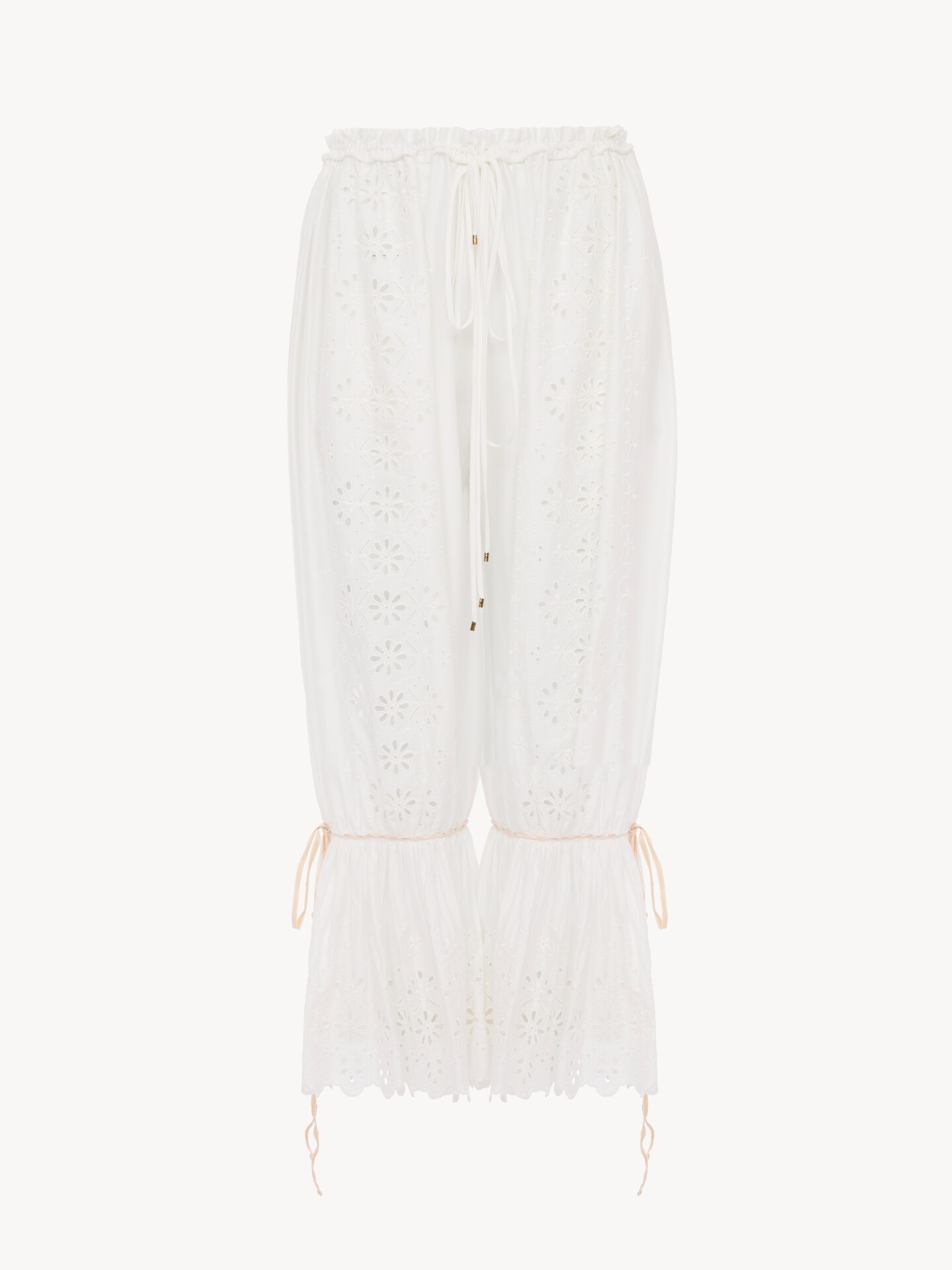 Fluid drawstring pants in soft cotton - 2.0