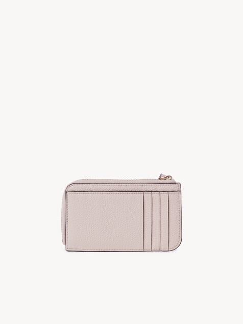 Alphabet wallet in grained leather