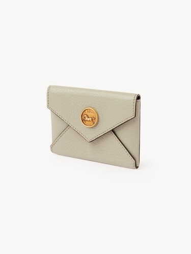 Envelope card holder in grained leather - 3