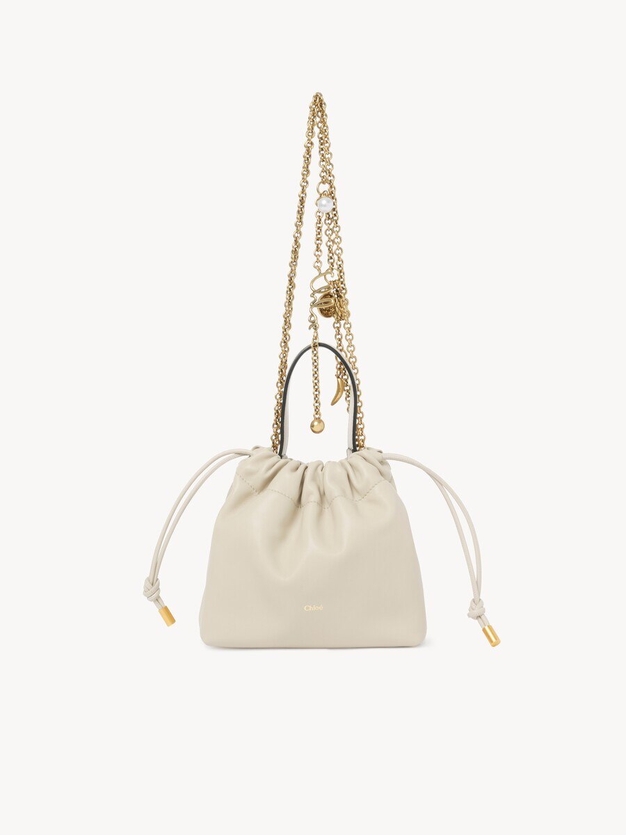 Mini Chlo&eacute; Icons shoulder bag with chain in soft leather - 1