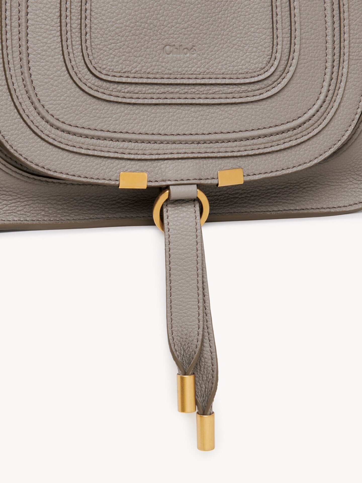 Small Marcie bag in grained leather - 6.0