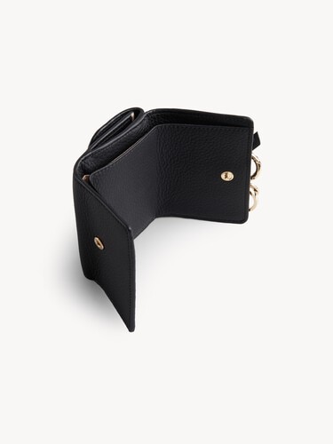 Mini Alphabet tri-fold in grained leather - 3