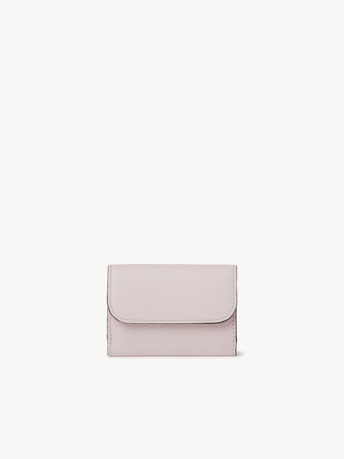 Mini Alphabet tri-fold in grained leather - 2.0