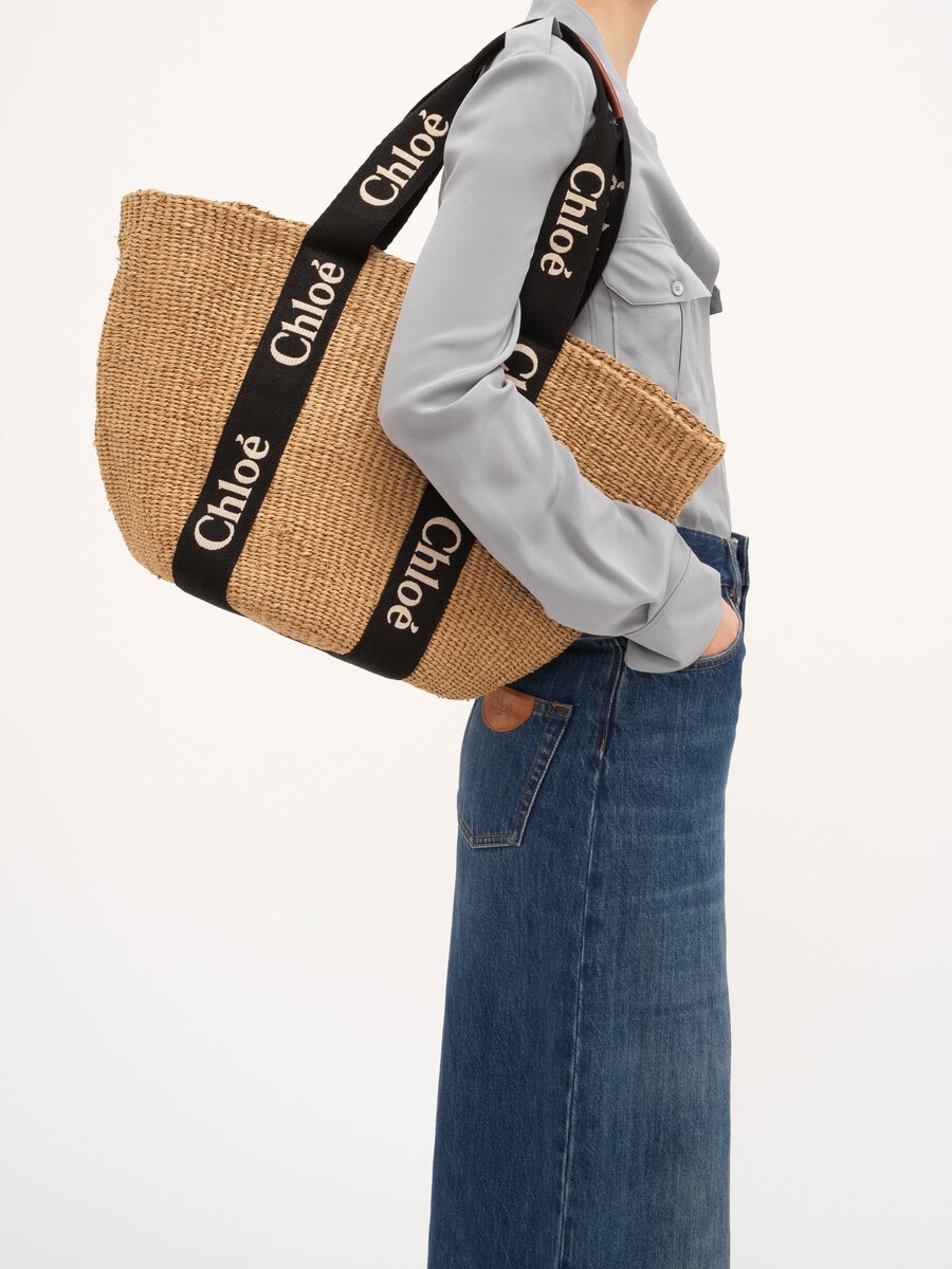 Large Woody basket in natural fibers - 3