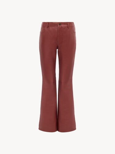 Pantalones acampanados de cuero - 2