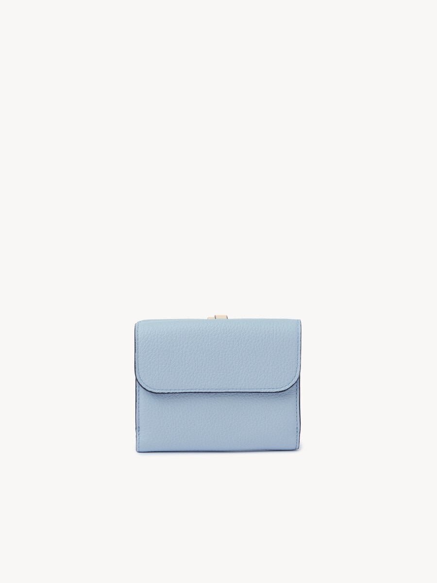 Small Alphabet tri-fold in grained leather - 4