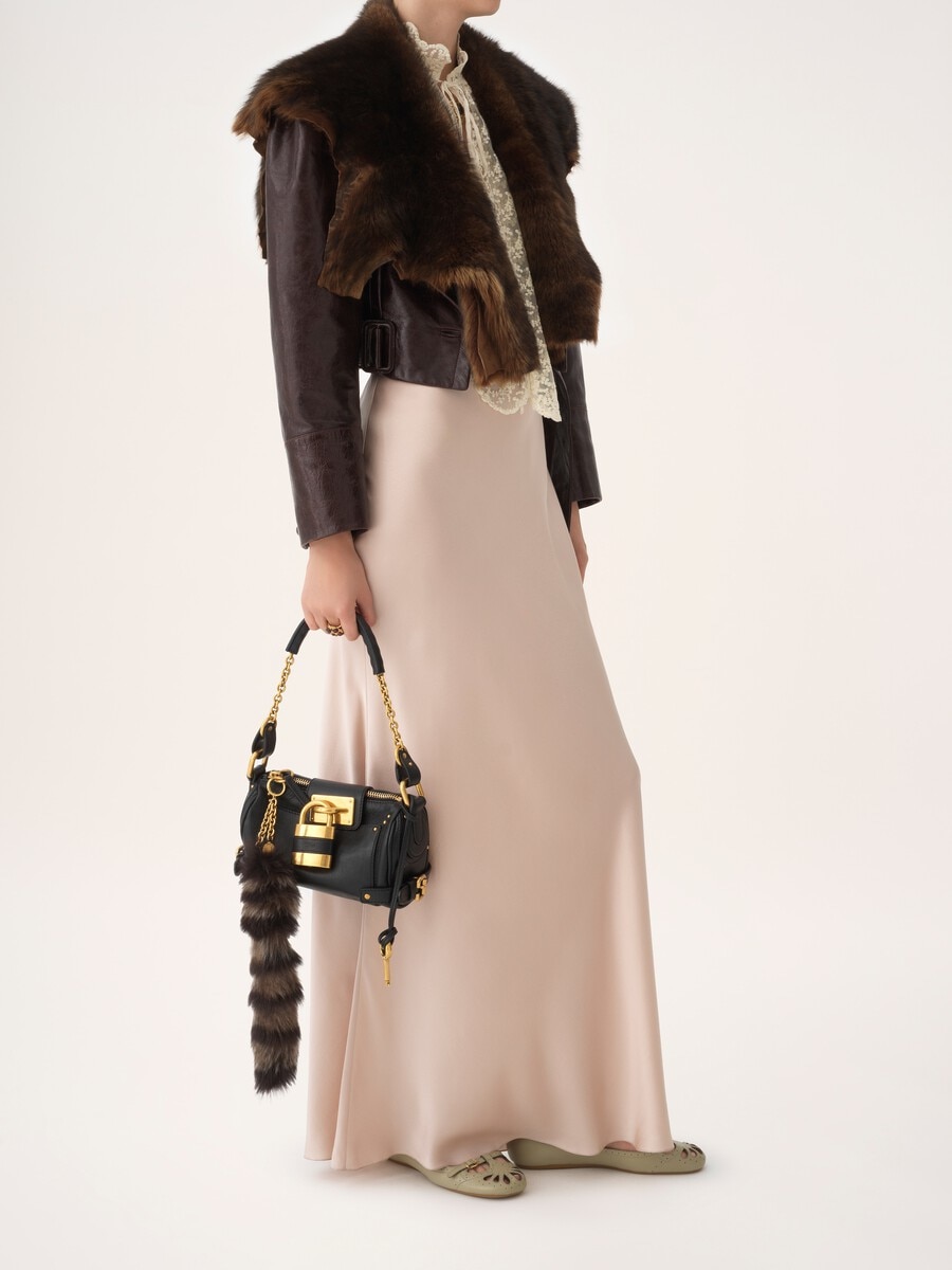 Bolso peque&ntilde;o de cadena Paddington de cuero granulado - 10
