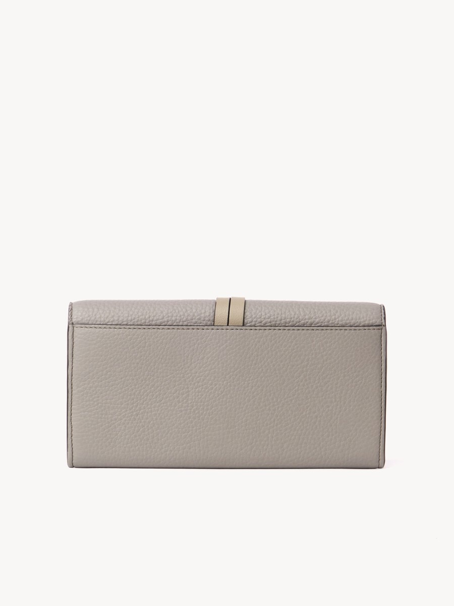Alphabet wallet with flap in grained leather - 3