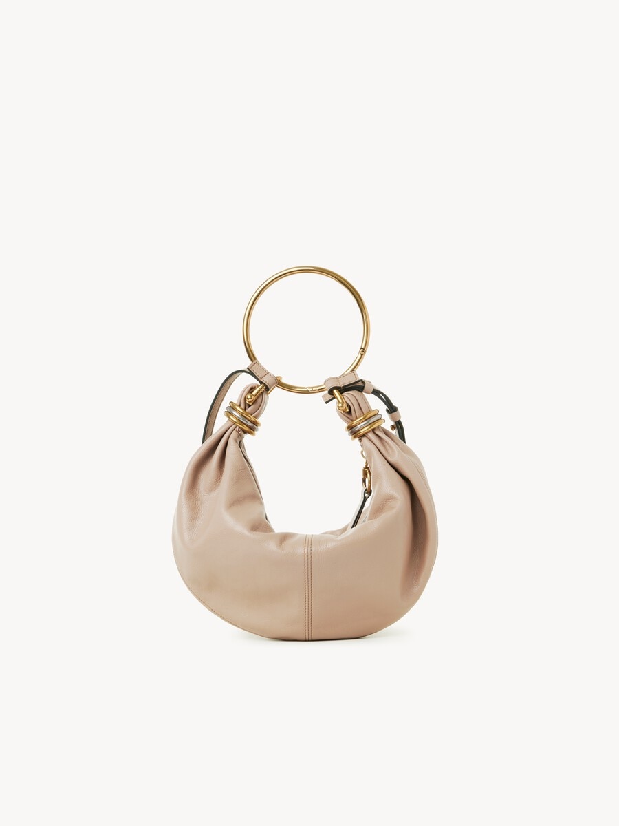 Small Bracelet Hobo bag in grained leather - 6