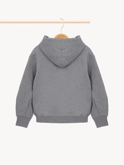Sweat &agrave; capuche et logo enfant
