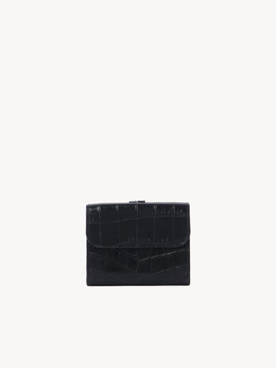 Small Alphabet tri-fold in croco-effect leather - 5