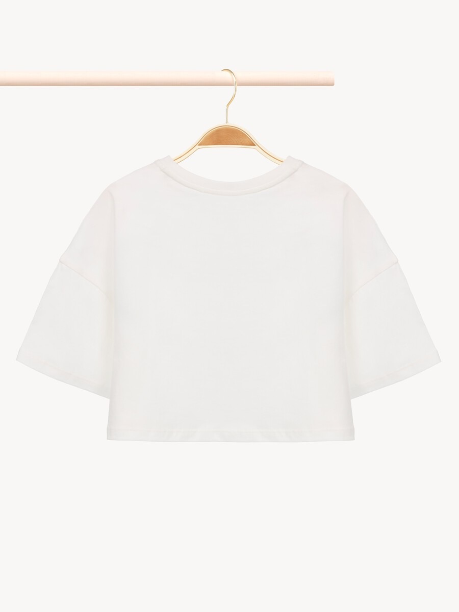 Kids' cropped logo T-shirt - 2