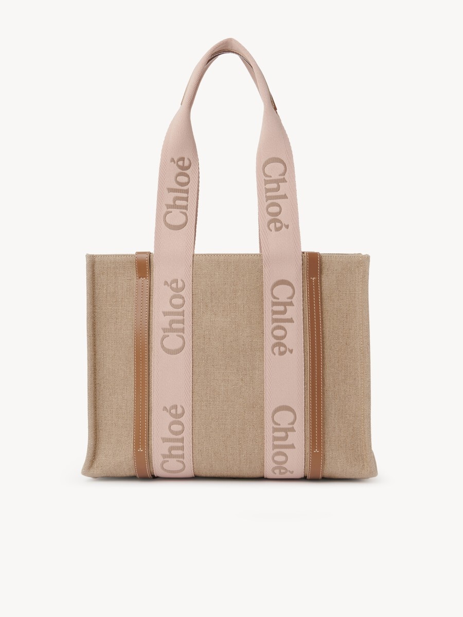 Bolso tote Woody de lino - 2