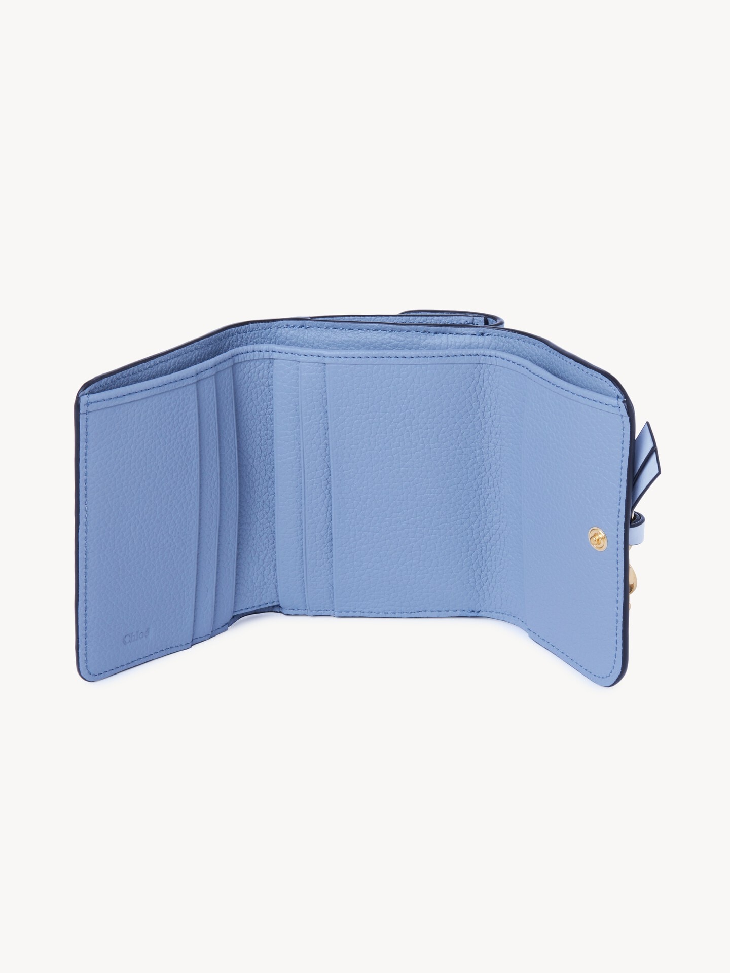 Small Alphabet tri-fold in grained leather - 3.0