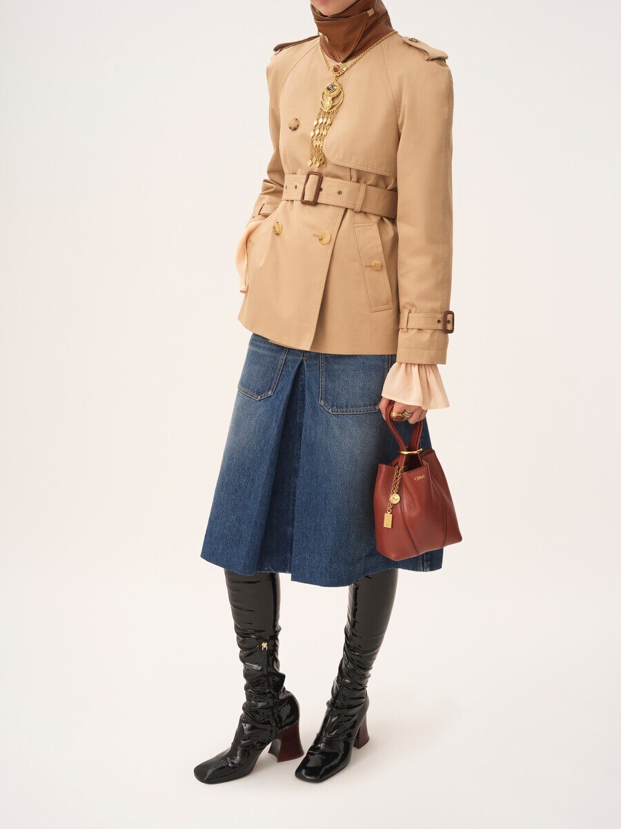 Bolso tote Chlo&eacute; Spin peque&ntilde;o de cuero granulado - 7