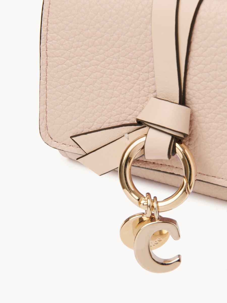 Mini Alphabet tri-fold in grained leather - 6