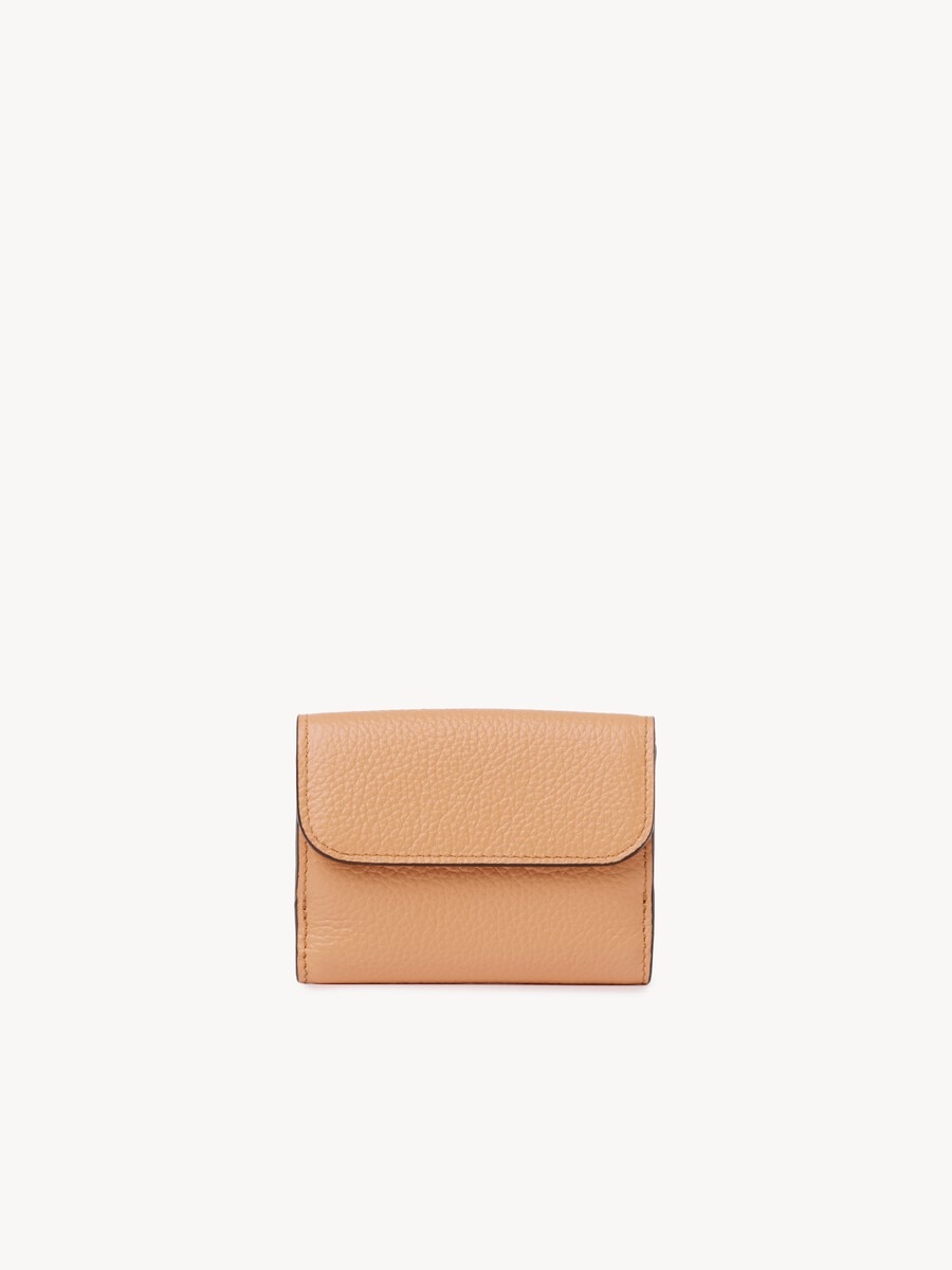 Mini Alphabet tri-fold in grained leather - 3