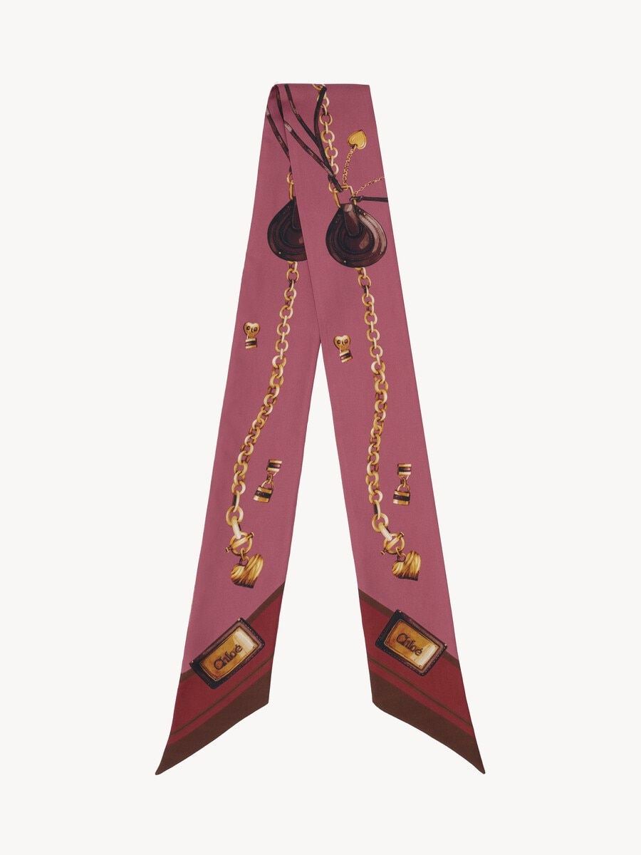 The Chlo&eacute; Paddington bandeau scarf in silk twill - 2