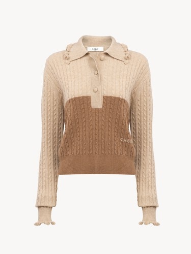 Collar sweater in a wool & cashmere knit - 2