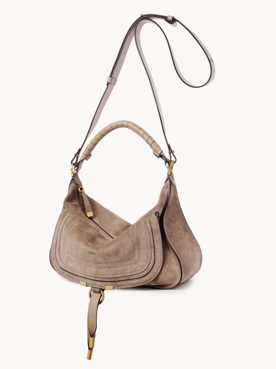 Bolso de hombro Marcie peque&ntilde;o de ante - 5