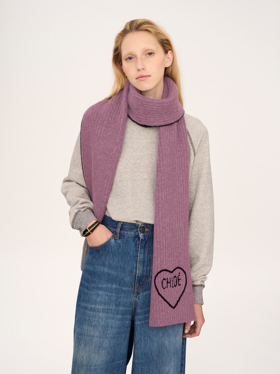 The Chlo&eacute; Encoeur scarf in wool & cashmere - 2