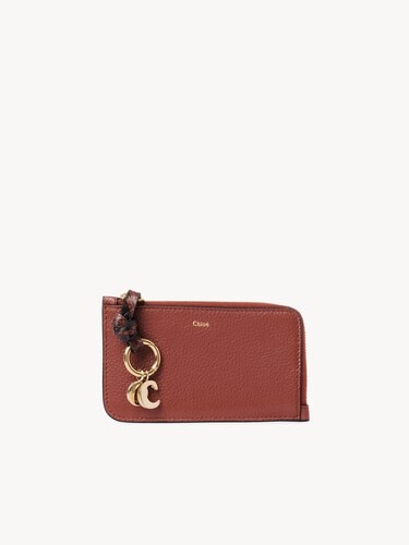 Alphabet wallet in grained leather - 2