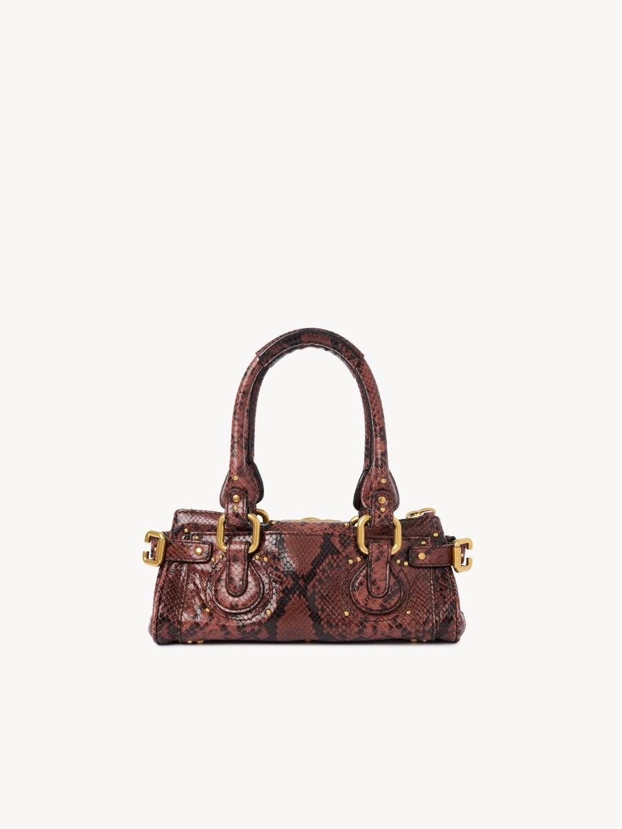 Bolso Paddington peque&ntilde;o de cuero efecto pit&oacute;n - 5