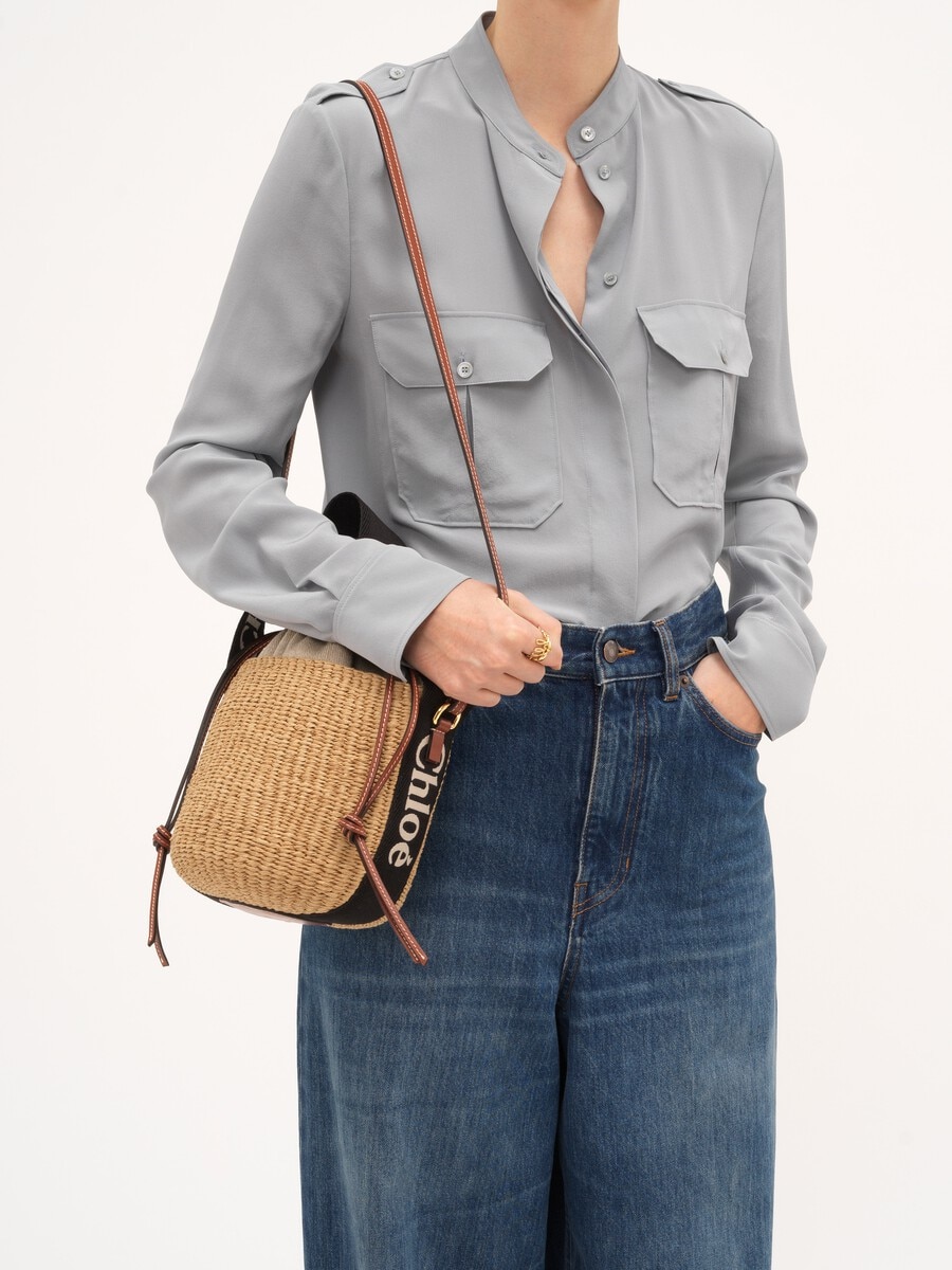 Small Woody basket in natural fibers - 3