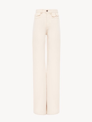 High-rise flare jeans in denim - 1
