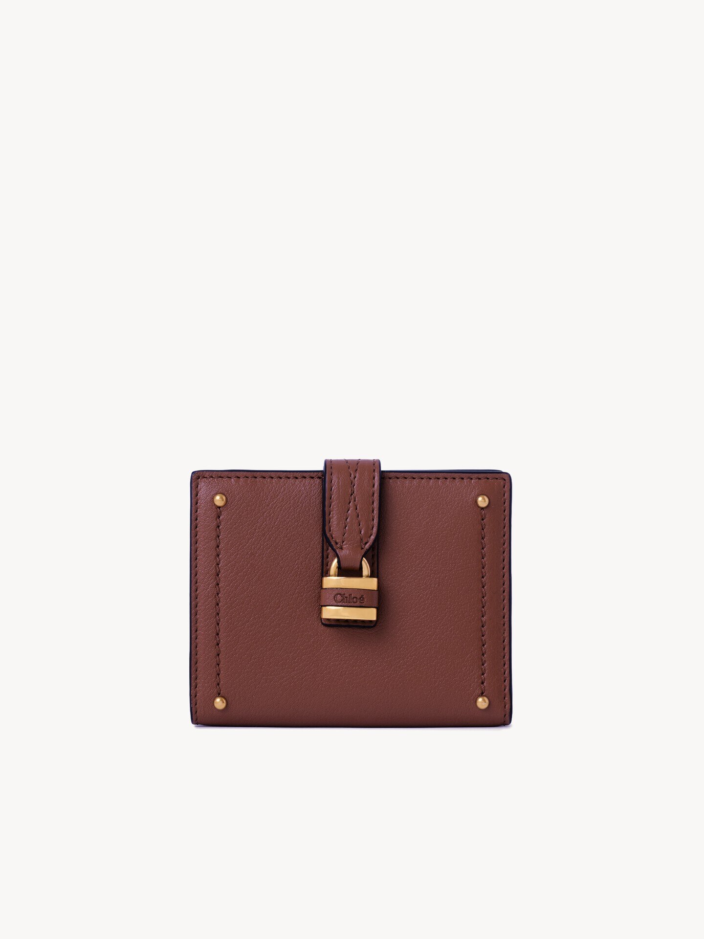 Portefeuille carr&eacute; Paddington en cuir grain&eacute; - 1.0
